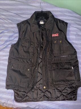 Coca Cola Men's Black Multi-Pocket Utility Vest